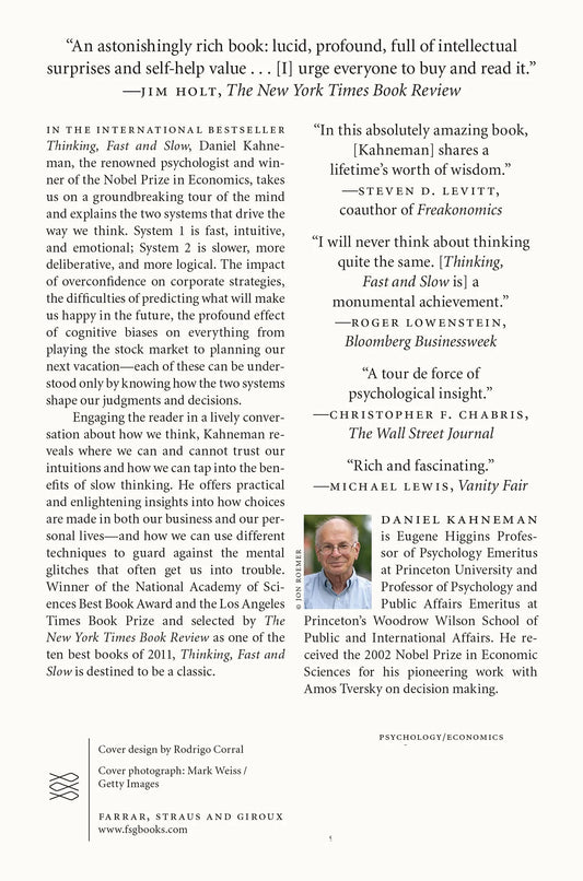 Thinking, Fast and Slow (Paperback)