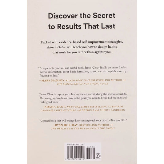 Atomic Habits: A Simple, Science-Backed Guide to Building Good Habits and Breaking Bad Ones (Hardcover)