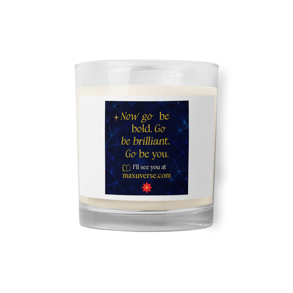 MaxUverse Glass Jar Soy Wax Candle