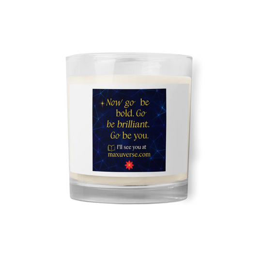 MaxUverse Glass Jar Soy Wax Candle