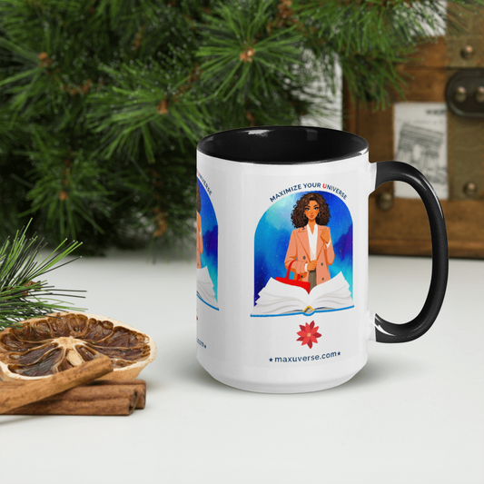 MaxUverse White Ceramic Mug with Color Inside