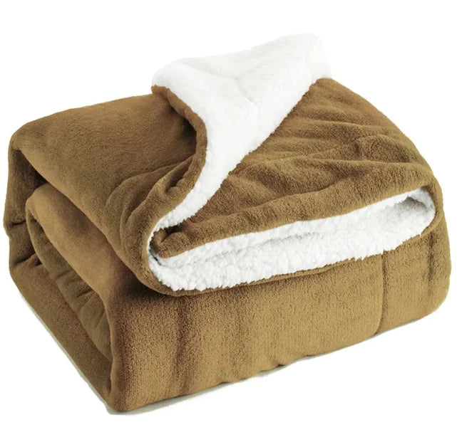 Sherpa Lamb Fleece Blanket