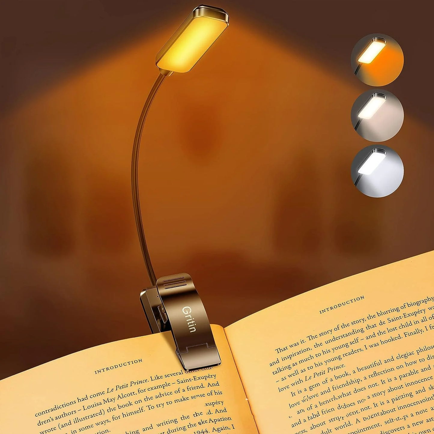 Minimalist LED Rechargeable Book Light