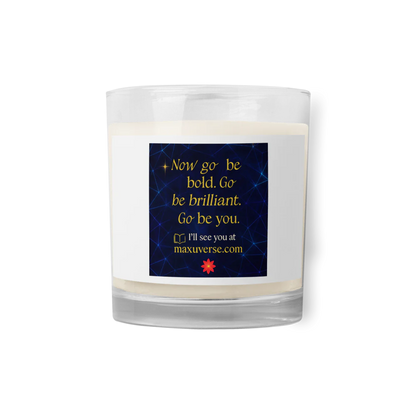 MaxUverse Glass Jar Soy Wax Candle
