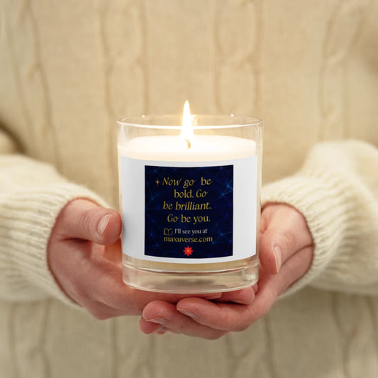 MaxUverse Glass Jar Soy Wax Candle