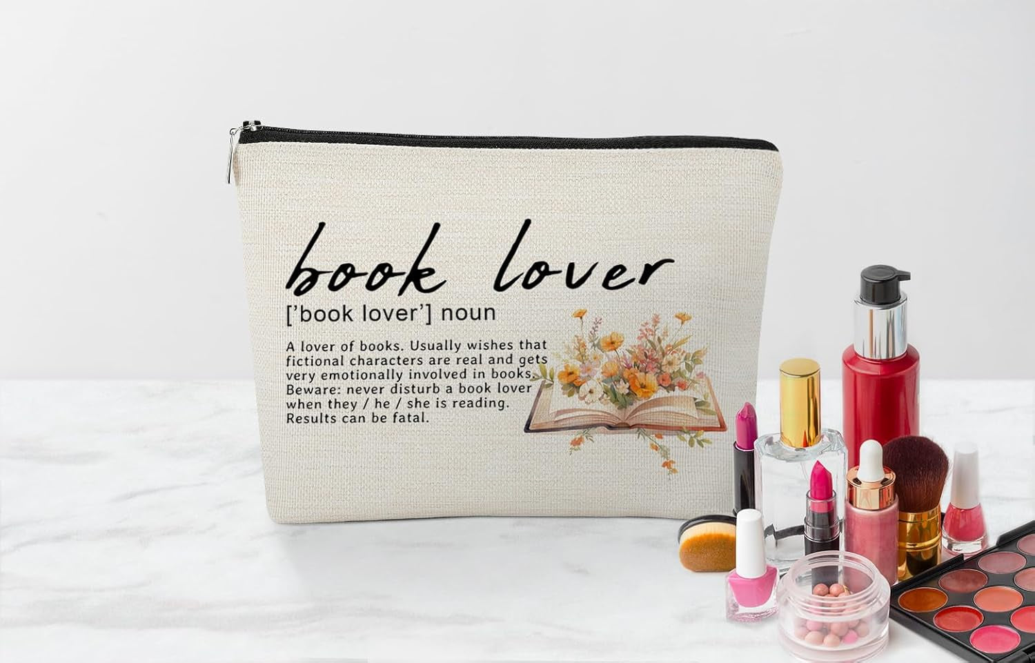 Makeup Bag for Book Lovers